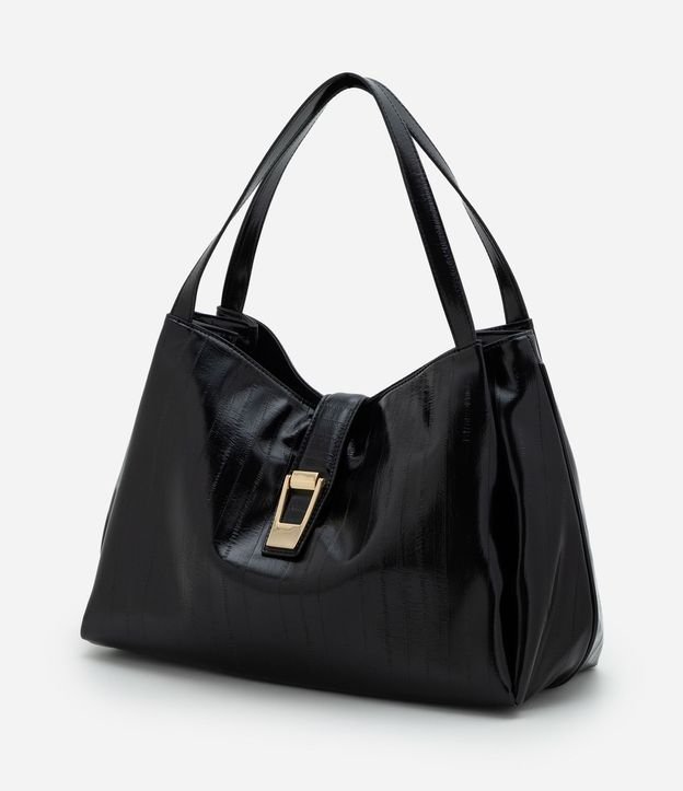 Bolsillo Shopper Grande en PU Texturizado 6
