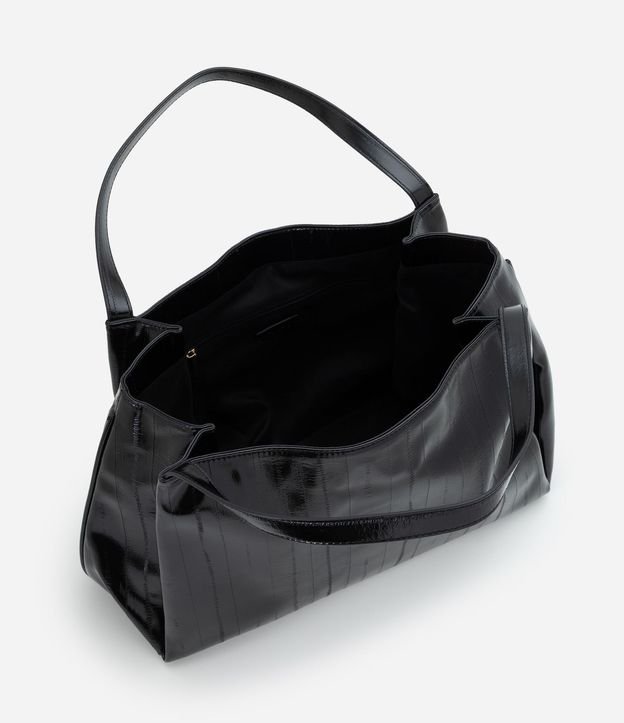 Bolsillo Shopper Grande en PU Texturizado 7
