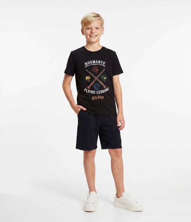 Bermuda Infantil con Textura Waffle - Talle 5 a 14 años