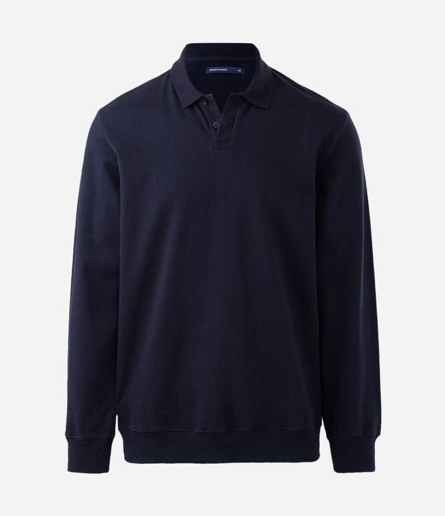 Buzo en Algodón con Cuello Polo 6