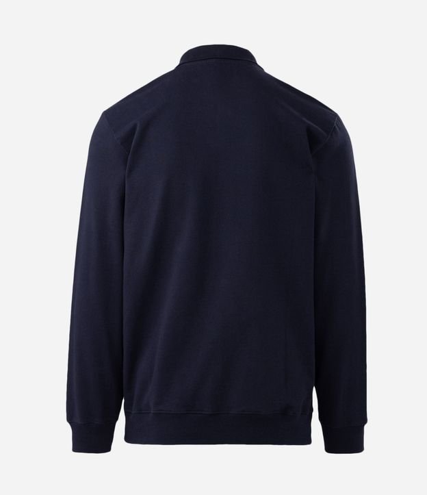 Buzo en Algodón con Cuello Polo 7