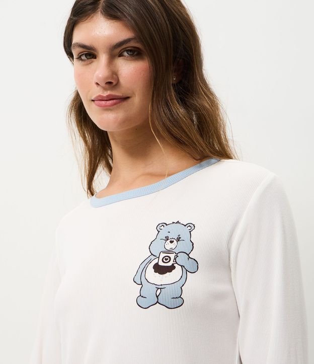 Blusa de Pijama en Rib con Estampa de Los Cariñositos 3