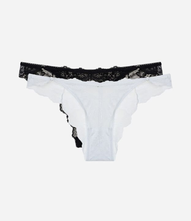 Kit 02 Bombachas Bikini en Encaje Floral 1
