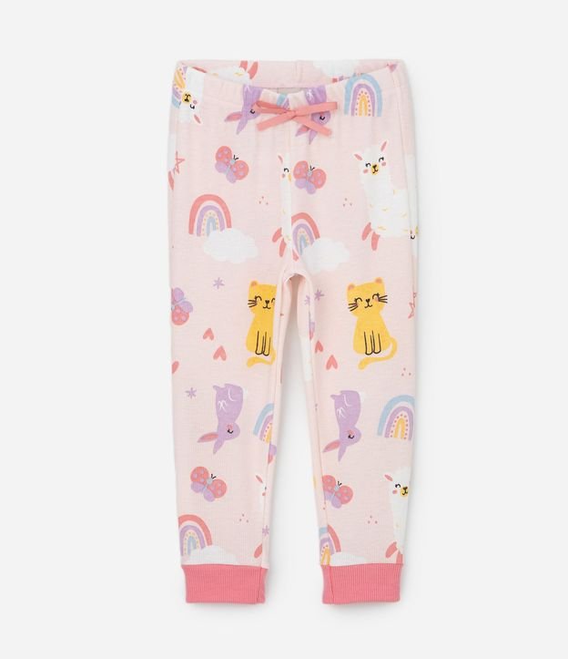 Pijama Infantil Largo con Estampa Animales – Talle 1 A 6 años 4