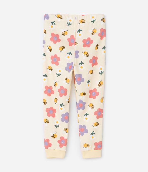 Pijama Infantil con Estampa de Abejas y Flores – Talle 1 a 6 años 6