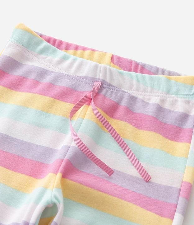 Pijama Infantil Blusa con Estampado de Unicórnio y Pantalón Rayada – Talle 1 a 6 años 9