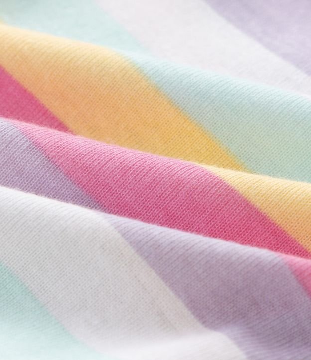 Pijama Infantil Blusa con Estampado de Unicórnio y Pantalón Rayada – Talle 1 a 6 años 11