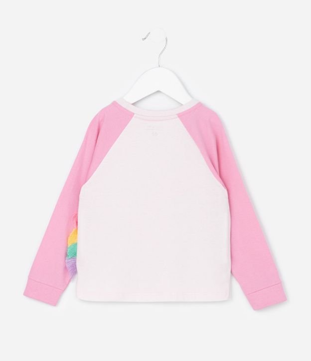 Pijama Infantil Blusa con Estampado de Unicórnio y Pantalón Rayada – Talle 1 a 6 años 4