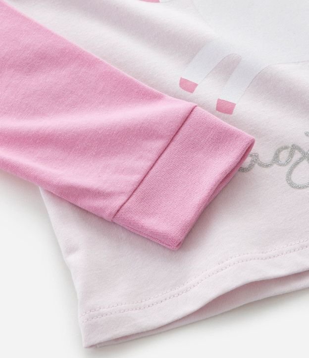 Pijama Infantil Blusa con Estampado de Unicórnio y Pantalón Rayada – Talle 1 a 6 años 7