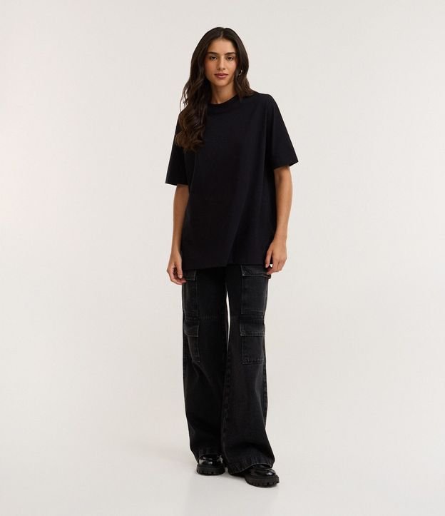 Remera Oversized en Algodón con Manga Corta 2