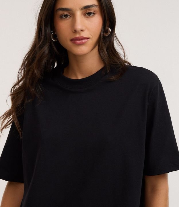 Remera Oversized en Algodón con Manga Corta 3