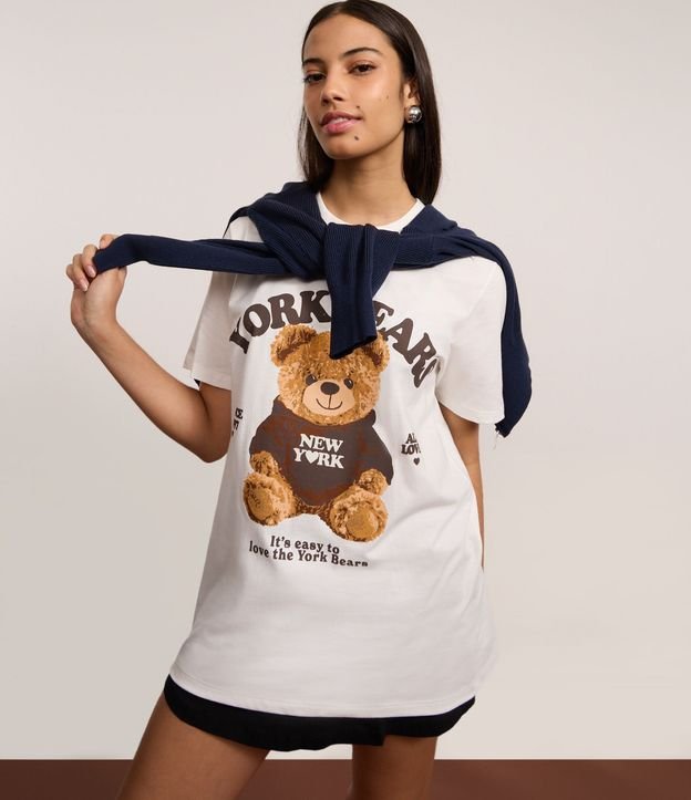 Remera en Algodón con Estampa Oso York Bears 6