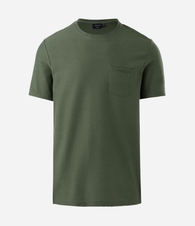 Remera Texturizada en Algodón con Bolsillo 4