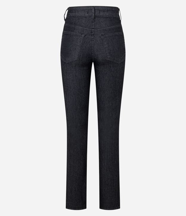 Pantalón Recto en Jeans con Elastano y Cintura Alta 6