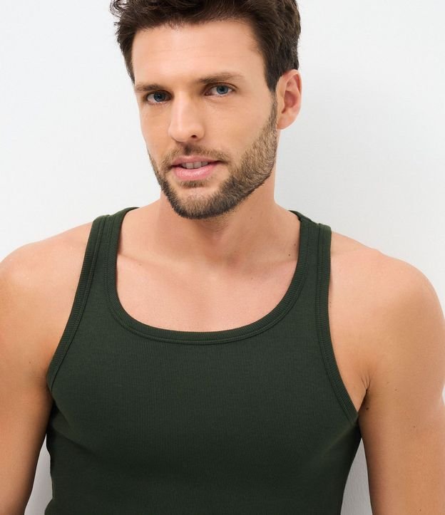 Pijama Corto en Algodón con Musculosa en Lino 2
