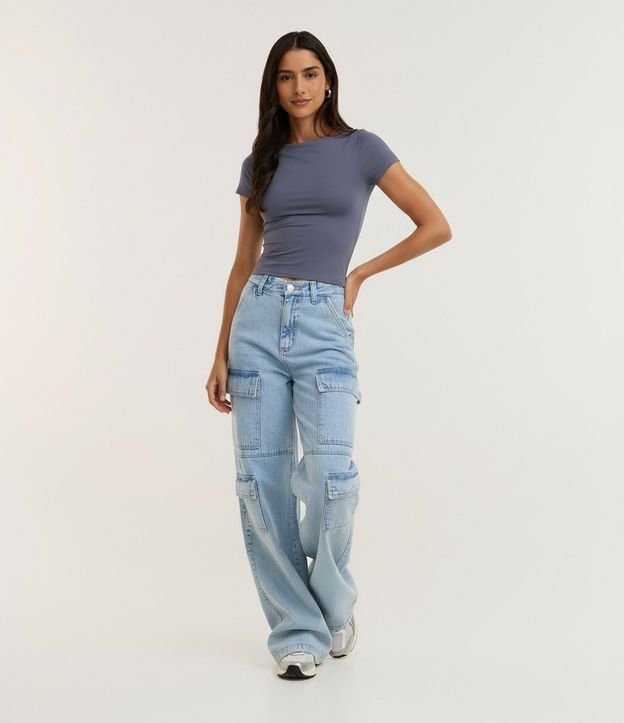 Blusa Manga Corta con Escote Canoa 7