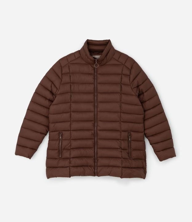 Campera Puffer Ultralight Alargada en Poliamida Curve & Plus Size 5