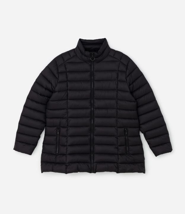 Campera Puffer Ultralight Alargada en Poliamida Curve & Plus Size