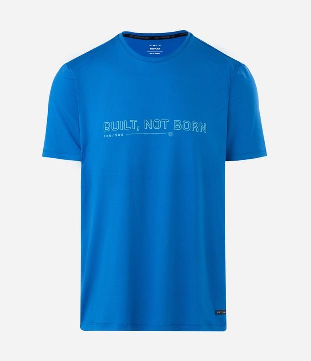 Remera Manga Corta Dry con Lettering Reflectante