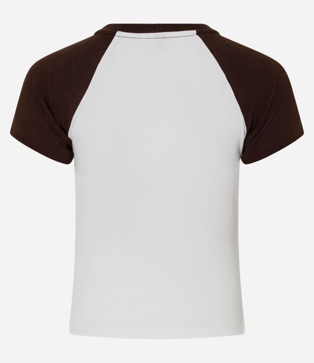 Remera en Algodón con Manga Corta Contrastante 7