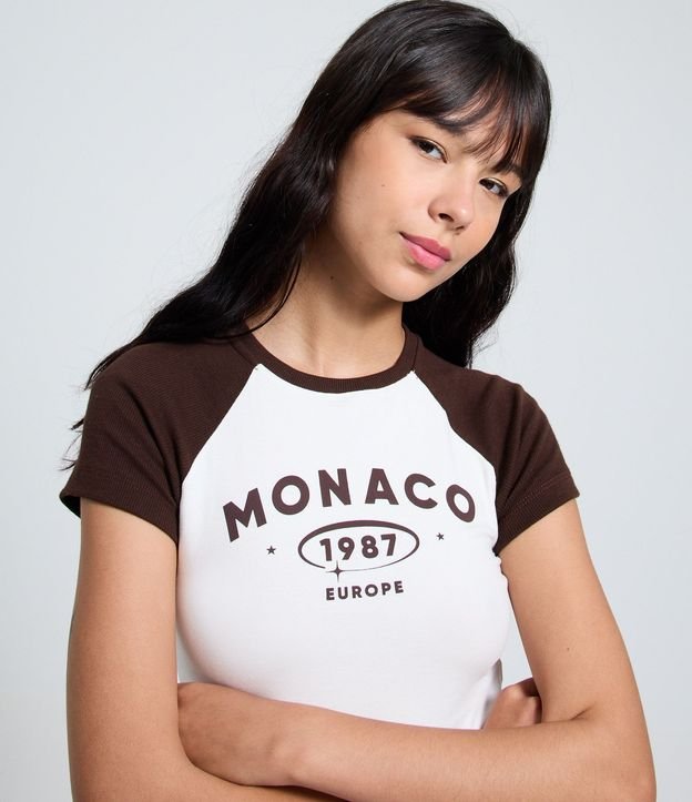 Remera en Algodón con Manga Corta Contrastante 3
