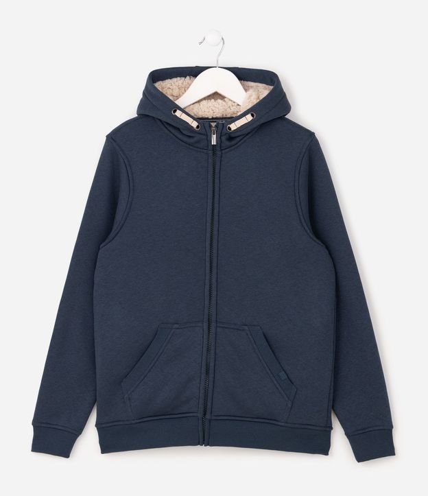 Campera Infantil con Forro Peludito y Capucha - Talle 5 a 14 años