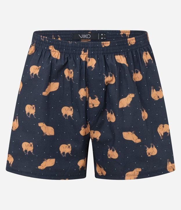 Pijama Corto en Algodón con Estampa de Carpincho 6