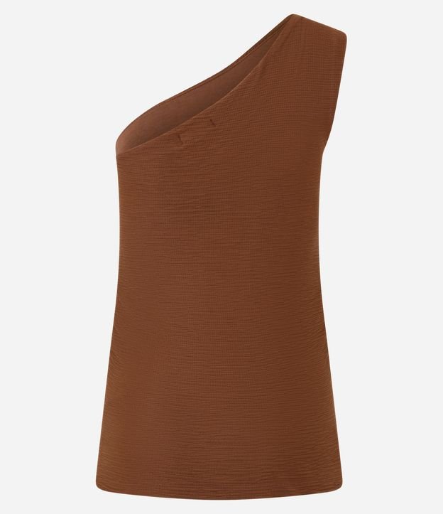 Blusa Texturizada en Anarruga Escote Hombro Único 7