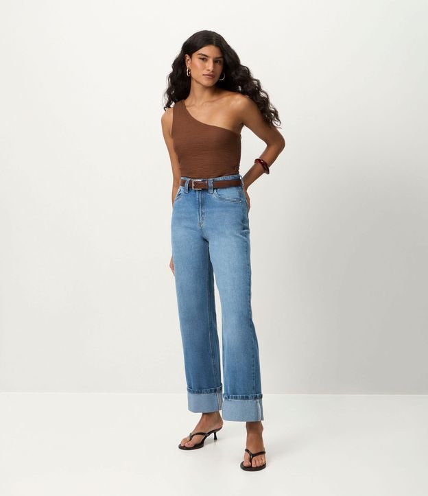 Blusa Texturizada en Anarruga Escote Hombro Único 2