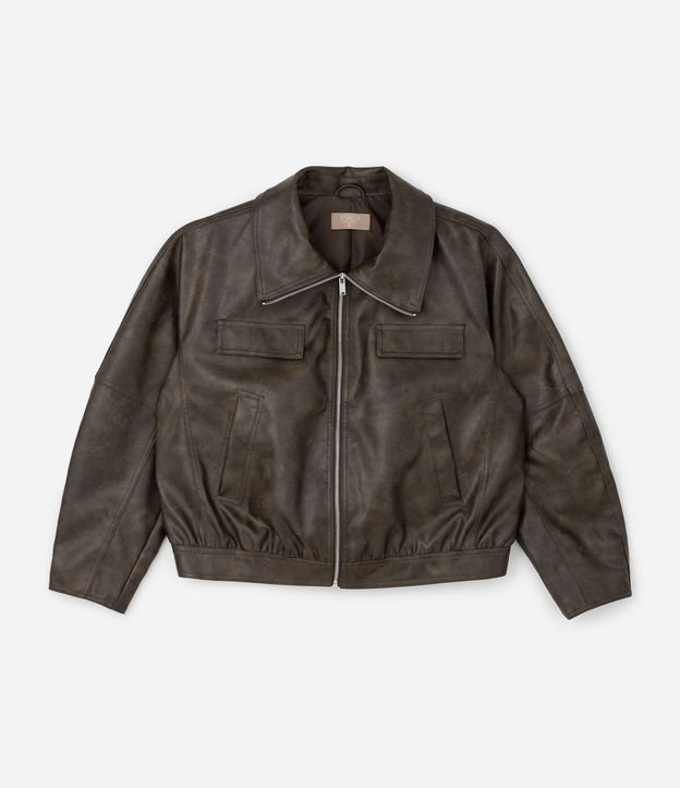 Campera Bomber con Bolsillos Curve y Plus Size
