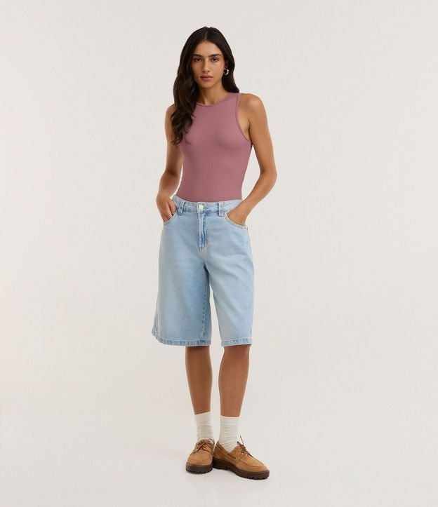 Body Básico en Rib con Cuello Halter 2