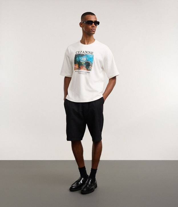 Remera Boxy en Algodón con Estampado Artística Cézanne 2