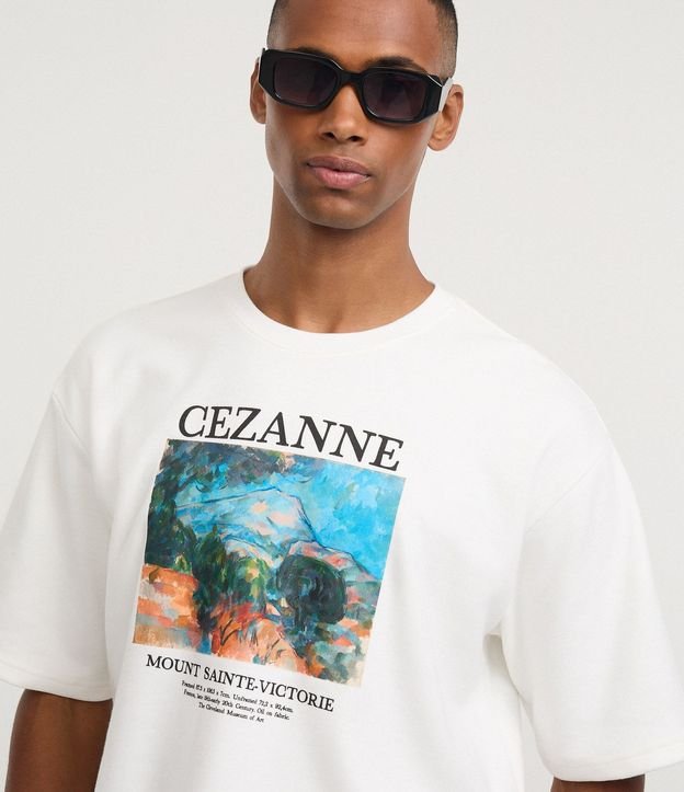 Remera Boxy en Algodón con Estampado Artística Cézanne 3