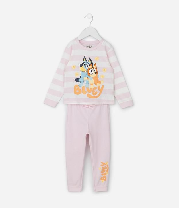 Pijama Infantil Bluey y Bingo Manga Larga – Talle 2 a 8 2