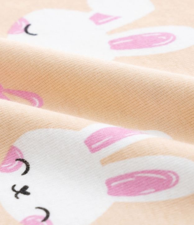 Pijama Infantil con Estampado Conejos y Volados – Talle 1 a 6 años 7
