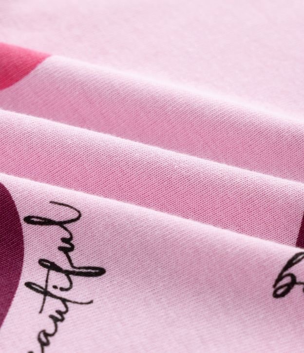 Pijama Infantil Largo en Rib acanalada con Estampado de Corazones – Talle 5 a 14 años 9