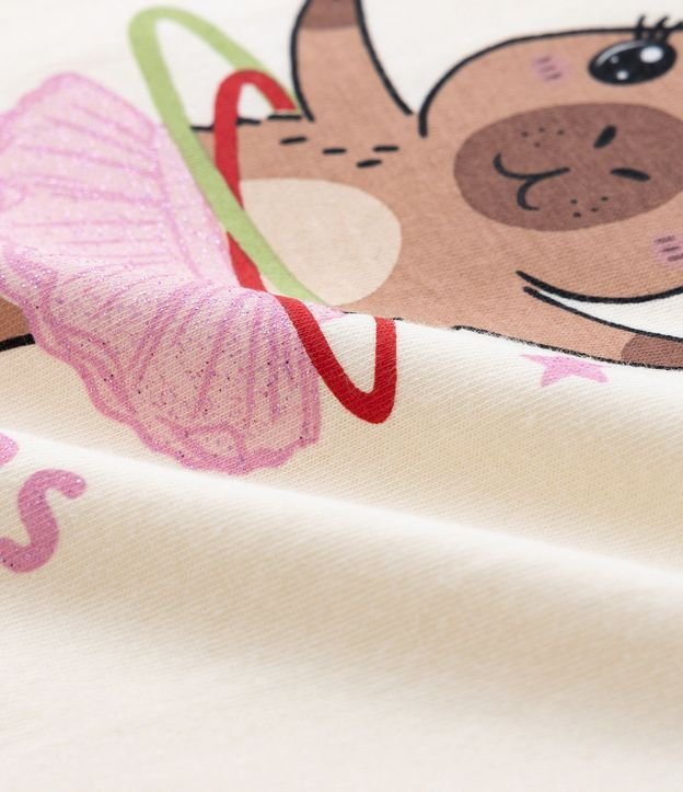 Remera Infantil Relaxed con Estampa de Capivara - Talle 1 a 6 años 4