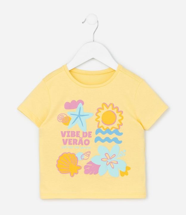 Remera Infantil con Estampado Ícones De Verano – Talle 1 a 5/6 1