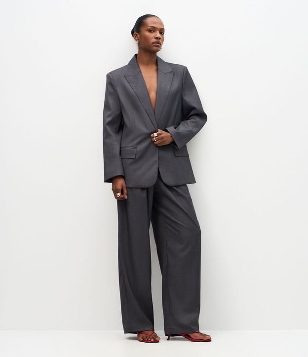 Blazer Sastre con Cuello Solapa y Forro Interno 2