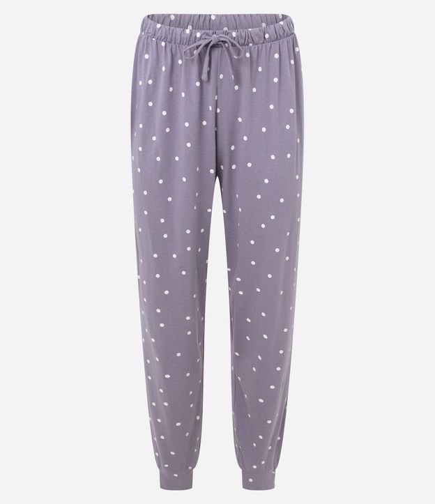 Pijama Largo en Algodón con Estampa de Gato 7