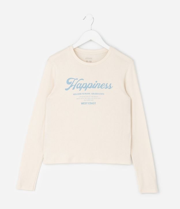 Pijama Infantil Largo en Media Malla con Estampado de Cuadros y Lettering – Talle 7 a 16 años 3