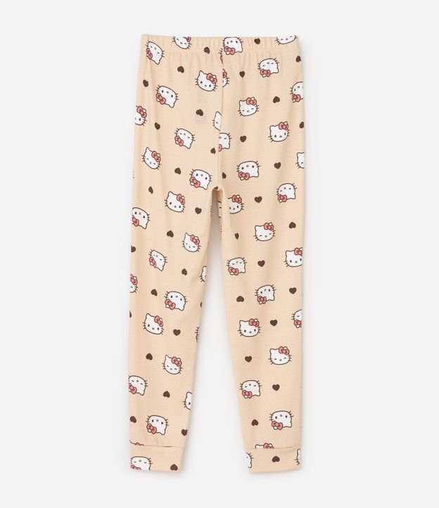 Pijama Larga Infantil Hello Kitty con Estampa - Talle 5 a 14 años 7