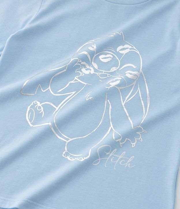 Pijama Infantil Largo Estampa de cuadros y Stitch - Talle 5 a 14 años 12