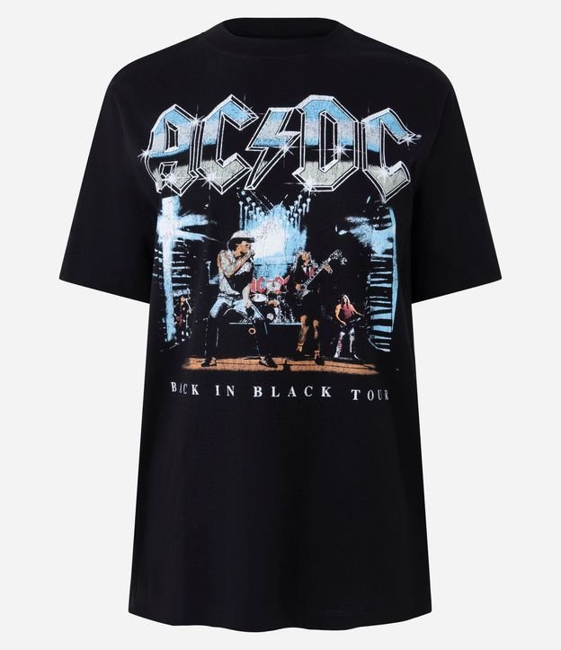 Remera en Algodón con Estampa de la Banda AC/DC 5