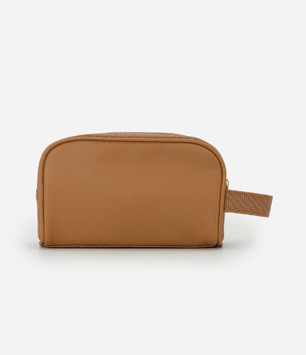 Neceser Mediana Rectangular en PU con Cinta Texturizada 3