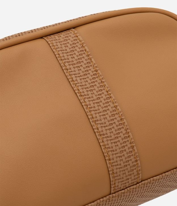 Neceser Mediana Rectangular en PU con Cinta Texturizada 4