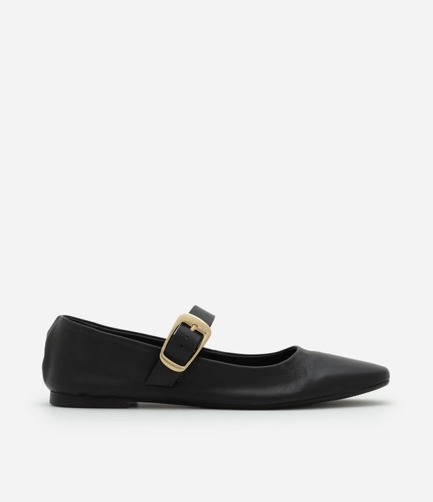 Zapatilla de Cuero con Hebilla Quadrada 2