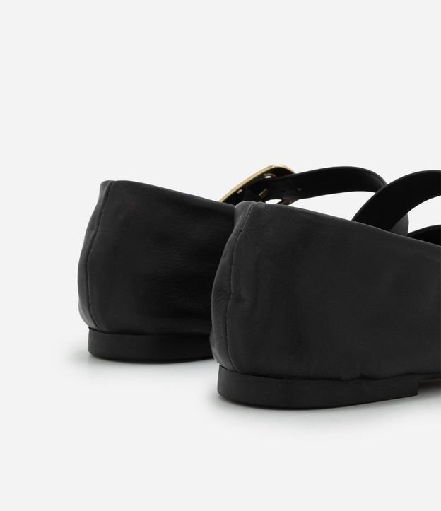 Zapatilla de Cuero con Hebilla Quadrada 7