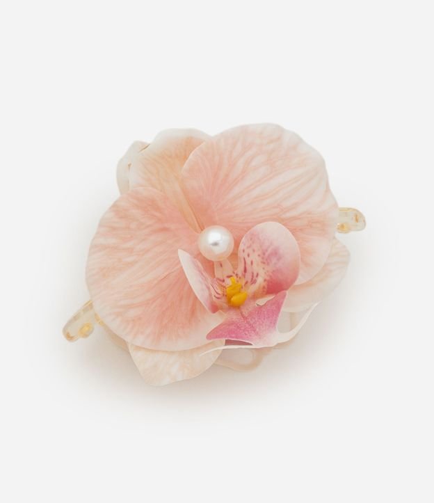 Pinza para el Pelo en Plástico con Formato de Flor Orquídea