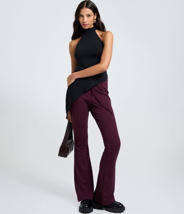 Pantalón Flare Sastrería en Viscosa con Lazo 2